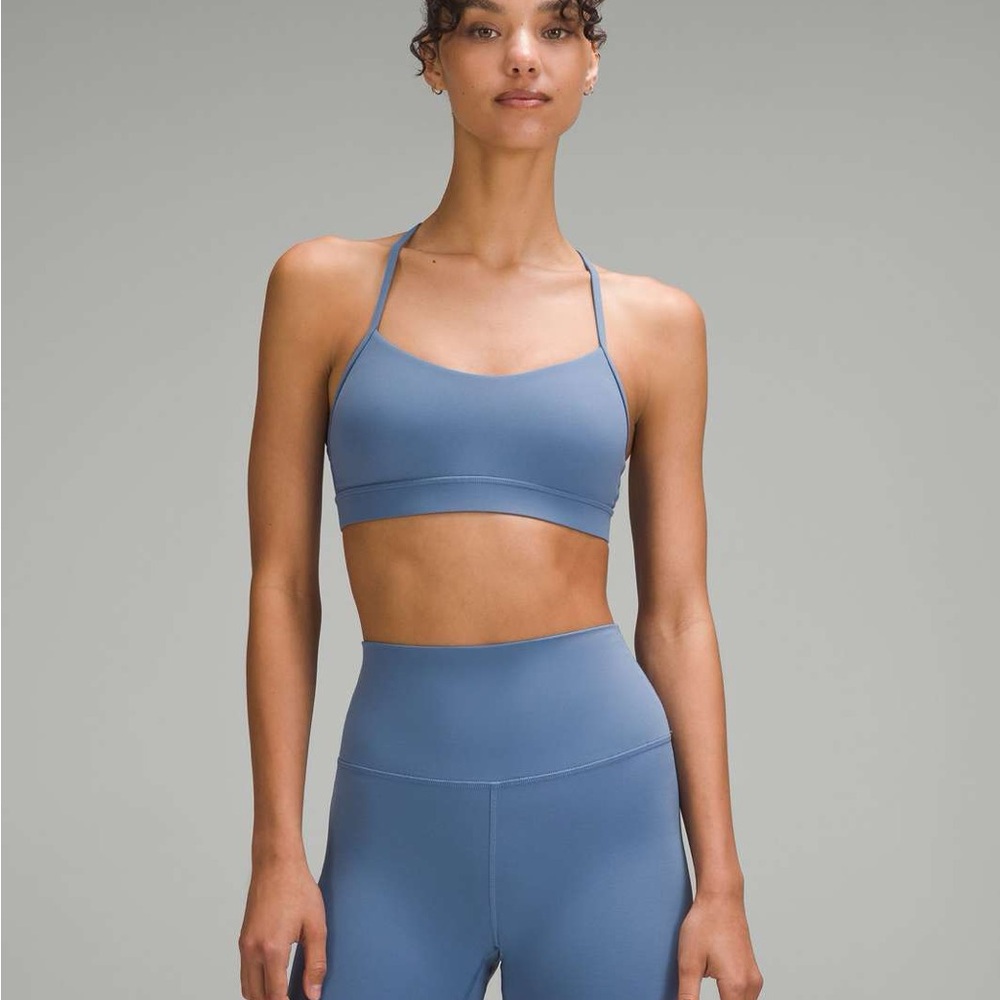 Lululemon Athletica Sinatra Blue Flow Y Nuluâ Bra (NWOT)